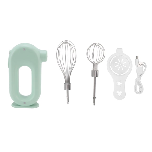 Handheld Milk Frother, 3 Speeds 20W Electric Hand Mixer Anti Slip Handle Design For Home For Baking For Kitchen Green