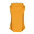 thumbnail image 4 of IROINID Hauts Sans Manches pour Femmes, Hoodie de Sport Ample à Col Rond pour Femmes Jaune TG, 4 of 4