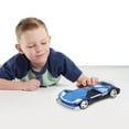 thumbnail image 4 of Hot Wheels Color Crashers Cyber Speeder Vehicle, 10-Inch Blue Motorized Toy Car with Lights and Realistic Racing Sounds, 4 of 5