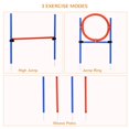 thumbnail image 3 of Adjustable Dog Agility Training Kit - Blue & Red Outdoor Set | High Jump, Weave Poles, Portable Equipment for Exercise & Bonding, 3 of 7