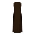 thumbnail image 4 of Jsaierl Robes d'Été pour Femmes 2024 Robe Sans Manches en Coton et Lin Robe Décontractée de Couleur Unie Robe à Col en V Coupe Ample Longues Robes, 4 of 5