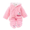 thumbnail image 1 of Combinaison d'Hiver pour Bébé Garçon à Capuche, Pyjama à Pieds, Combinaison Épaisse, Habit de Neige, Vêtement d'Extérieur, Tout-Petit, Chaud, Douillet, Doux, 1 of 5