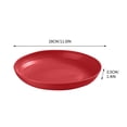 thumbnail image 3 of Fridja 11 inch Large Dinner Plates, Solid Color Antifall Round Plates, Unbreakable Dinner Plastic Vegetable Plates, Snack Plates Dining Table Bones Plates Garbage Plates Salad Plates, 3 of 3