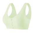 thumbnail image 1 of Yuzhih Womens Front Closure Everyday Bras Comfortable Wireless Bralettes V Neck Seamless Bra Wire Free Basic Bras, 1 of 5