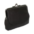 thumbnail image 1 of CTM® Leather Double Compartment Coin Purse Wallet, 1 of 2