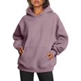 thumbnail image 1 of ORUYROP Womens Oversized Hoodies Fleece Sweatshirts Long Sleeve Sweaters Pullover Fall Clothes with Pocket, 1 of 7