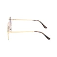 thumbnail image 3 of Time & Tru Ladies Gold Square Aviator Sunglasses, 3 of 5