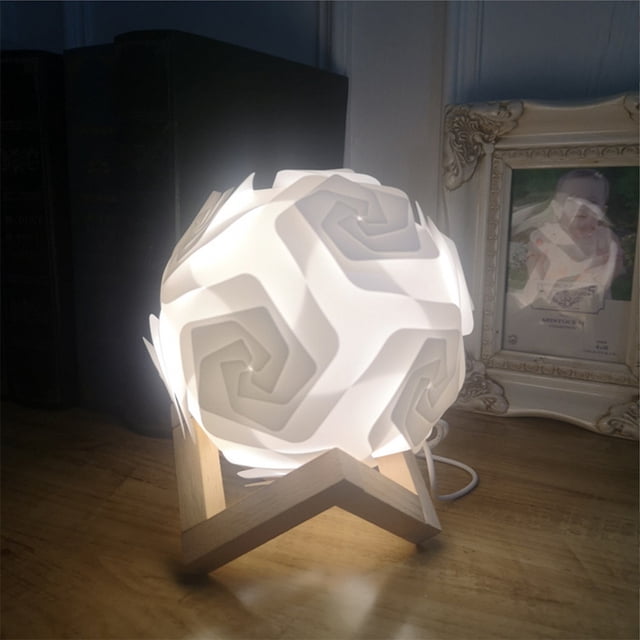 Lampe Bricolage Créative Rose Veilleuse Enfants, Veilleuse USB