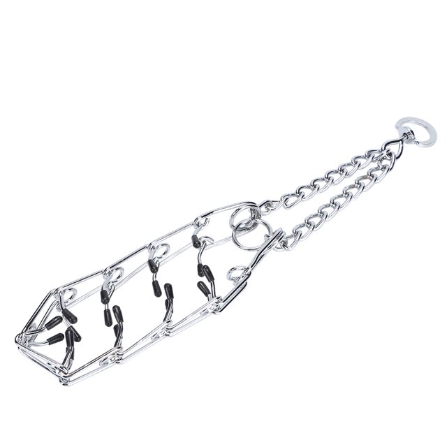 Collier à Patte pour Chien en Acier Inoxydable, Collier Pincé Durable Haute Résistance Sans Dommage pour l'Entraînement TG