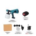 thumbnail image 2 of 1000ML 1500W Cordless Electric Spray Gun 3Nozzle Flow Control Airbrush High Power Paint Sprayer Airbrush For 18V Battery ,Easy Use, 2 of 8