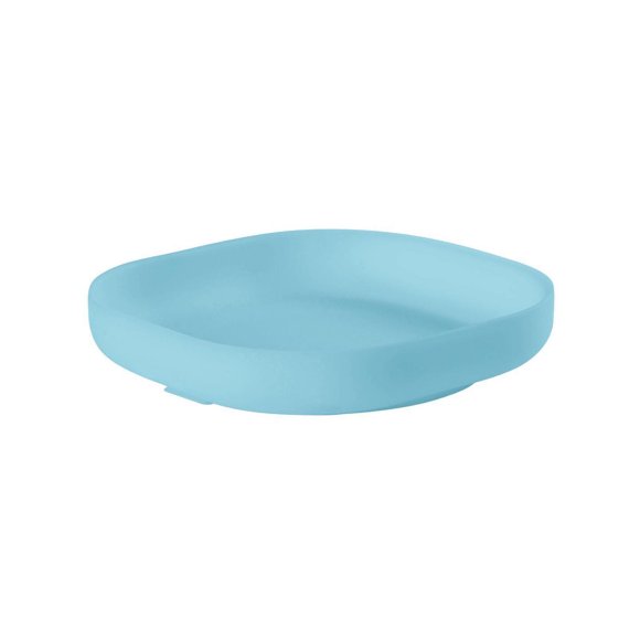 Assiette silicone ventouse bleu ciel