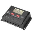 thumbnail image 2 of 30A PWM Solar Charge Controller 12V/24V Adaptive Below 55V Input Solar Panel Regulator for Sealed Gel Flooded Lithium Batteries with Temperature Compensation, Multiple Protections, and LCD Display, 2 of 8