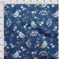 thumbnail image 4 of oneOone Polyester Spandex Royal Blue Fabric Rooster Cock Sewing Craft Projects Fabric Prints By Yard 56 Inch Wide, 4 of 4