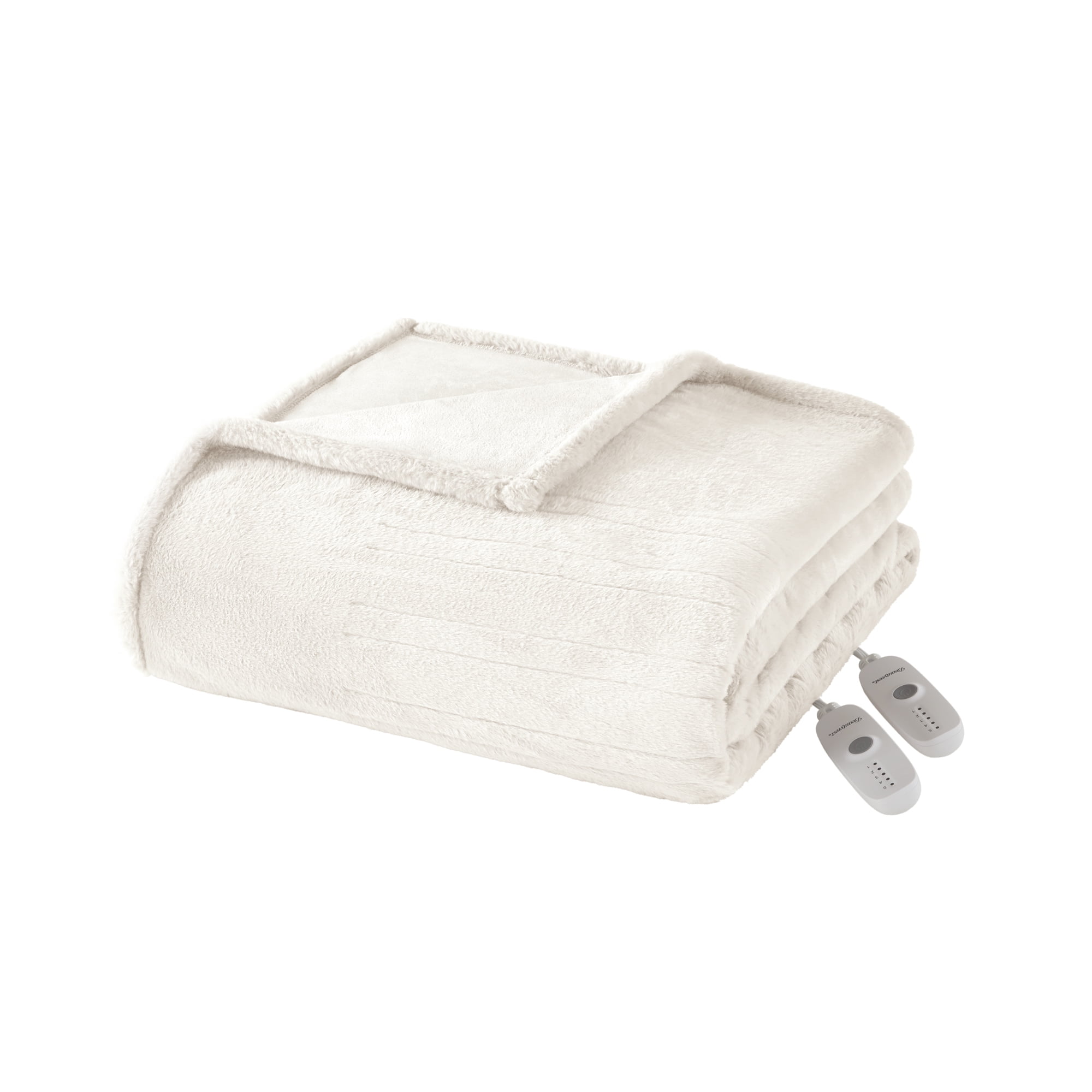 Couverture chauffante de luxe fausse fourrure de Beautyrest