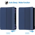 thumbnail image 5 of Case for iPad Pro 12.9 Inch Case, (2022/2021/2020, 6th/5th/4th Generation), Convenient Magnetic Attachment, Two-Way Stand, Full Pencil 2 Support, Rebound Folio Stand Cover Case - Blue, 5 of 5