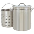 thumbnail image 1 of Bayou Classic 44 Quart Stainless Steel Stockpot with Vented Lid, BC-1144, Silver, 1 of 3