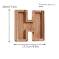 thumbnail image 1 of Agiferg Personalized Wooden Name Money Box Wooden Deposit Box Twenty Six English Letters, 1 of 6