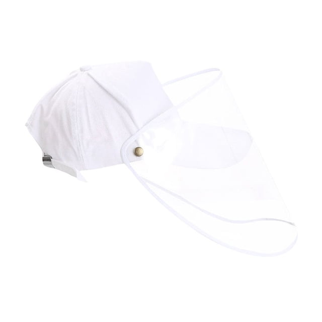 maskred Unisex Face Protection Baseball Hat Detachable Transparent Visor Shield Face Protective Cap
