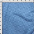thumbnail image 4 of oneOone Velvet Medium Blue Fabric Asian Block Sewing Material Print Fabric By The Yard 58 Inch Wide, 4 of 5