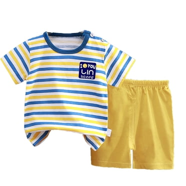 TBWNWG Vêtements de Tennis pour Garçon, Vêtements d'Été pour Tout-Petits Garçons, Doux Imprimés de Dessins Animés, T-Shirt à Manches Courtes, Hauts, Shorts à Imprimés Floraux, Ensemble 2 Pcs, Tailles 2-3 Ans