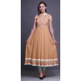 thumbnail image 2 of Bimba Robe Anarkali Fleurie Pêche Pâle pour Femmes Kurti Imprimé Ethnique Indien Longue Kurta Robe de Soirée Grande, 2 of 6