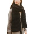 thumbnail image 1 of tredstone Foulards pour Dames à la Mode Doux et Confortables Cadeaux Attentionnés Foulard d'Hiver pour Femmes Grand Application Noir, 1 of 6