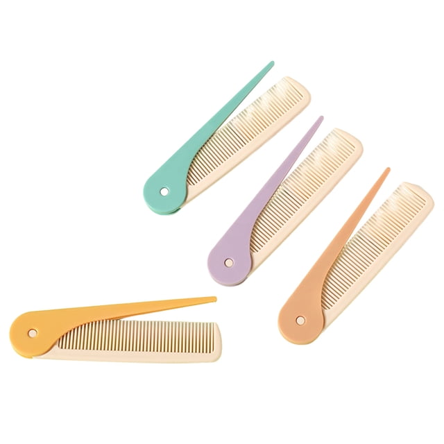 1pc Random Color Travel Foldable Brush Hair Comb And Headed Hairdressing Tool For Men & Women Foldable Hair & Makeup Comb Portable For Men & Women Perfect ForTravel