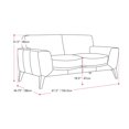 thumbnail image 2 of London Wood Frame 2 Seat Upholstered Loveseat, 2 of 5