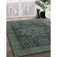 thumbnail image 2 of Ahgly Company Indoor Rectangle Abstract Gunmetal Green Abstract Area Rugs, 2' x 5', 2 of 6