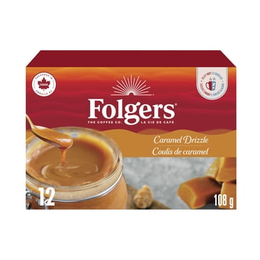 Folgers Caramel Drizzle K-Cup Coffee Pods 12 Pods