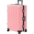 thumbnail image 1 of Valise Enregistrée Cadre en Aluminium avec Roues PC ABS Coque Rigide Sans Fermeture Éclair avec Serrure TSA 28 Pouces Rose, 1 of 12