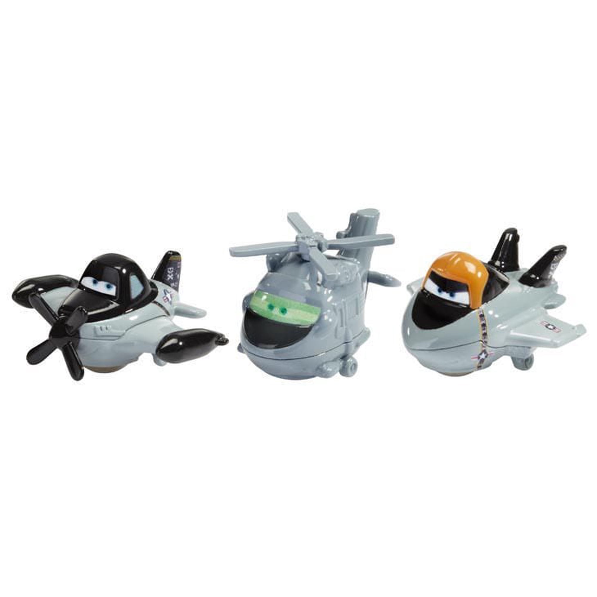 Disney Planes Micro Drifters Bravo, Hector, and Supercharged Dusty
