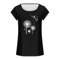 thumbnail image 4 of Womens Cap Sleeve Tops Summer Tank Top Casual Basic Tees Shirts Loose Blouses, 4 of 4