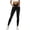 Black, variant on Women's Elastic Waist Pull on Pants, Faux Denim Jeans Slim Fit Trousers, High Waist Comfortable Work Pants with Pockets for Casual Daily Wear