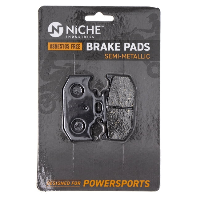 Niche Rear Brake Pad Set for Yamaha YZ125 Semi-Metallic Motorcycle 519-KPA2384D
