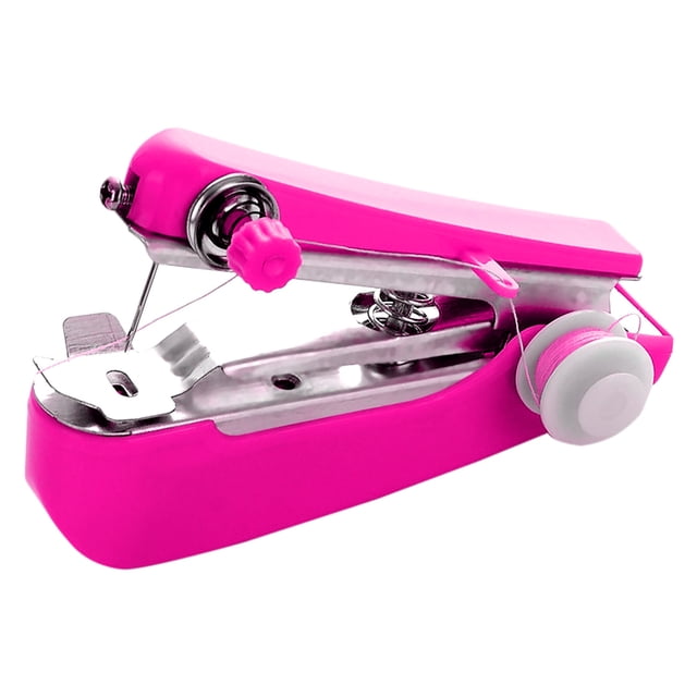 Meitianfacai Stitch Sew Quick Sewing Repair Machine, Portable Needlework Mini Hand-Held Clothes Fabrics Sewing Machine