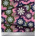 thumbnail image 2 of Soimoi Rayon Fabric Artistic Floral Fabric Prints By Yard 42 Inch Wide, 2 of 3