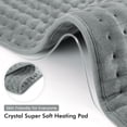 thumbnail image 2 of Heating Pad for Full Body, 18''x33'' Extra Large with 2 Hours Timer, Gray, 2 of 10