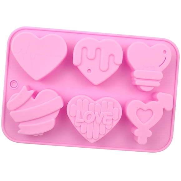 Fasiaou 6 Multi-heart Tool Pudding Dessert Tool Cake Decoration Baking Utensils Christmas Tool, Kitchen Organization Essentials, Kitchen Gadgets, Kitchen Utensils(Pink)
