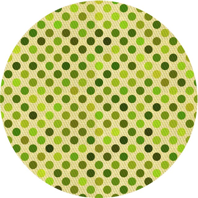 Ahgly Tapis Rond Lavable en Machine Intérieur Transitionnel Vert Pistache, 4 Pieds Rond