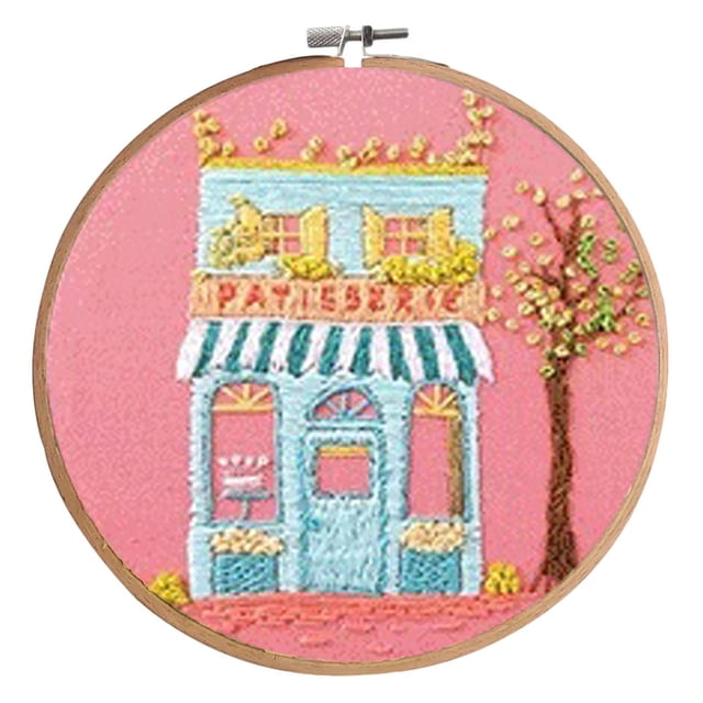 Coofit Cross Stitch Kit DIY Creative Embroidery Starter Kit with Cloth and Needle