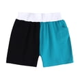 thumbnail image 4 of Économies d'Automne! HVOBTTY Ensemble Décontracté 2 Pcs pour Fille à Manches Courtes, Ensemble 2 Pcs pour Fille à Couleur Unie avec Encolure Ronde Filetée, Manches Courtes et Shorts Noir, 70, 4 of 4