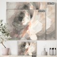 thumbnail image 3 of Designart - Gris Pivoine Abstrait - Rose Moderne Toile Enveloppée dans une Galerie, 3 of 3