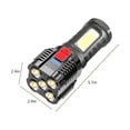 thumbnail image 3 of EGNMCR Camping & Hiking Five Explosion LED Flashlight Super Bright Rechargeable Camping Flashlight Table Lamp Outdoor Lighting Tactical Flashlights, 3 of 9