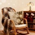 thumbnail image 4 of Fridja Clearance under 5$ Christmas Pillowcase About 18x18in Pillowcase - Christmas Decoration Patterns Home Pillowcase Flat Printing Imitating Three-dimensional Patterns, 4 of 6