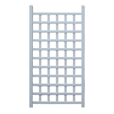 Dura-Trel Country Garden 35 x 66 Inch Outdoor Garden Patio Trellis, White