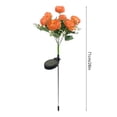 thumbnail image 3 of PEONAVET Plastics Floor Lamp Outdoor Solar Peony Flower Lantern 7 Heads LED Simulation Flower Waterproof Lights For Garden Decoration In Paths Yards And Terraces, 3 of 6