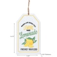 thumbnail image 2 of IH Casa Decor Embossed Metal Sign Make Lemonade, 2 of 3