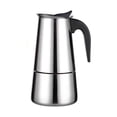 thumbnail image 1 of Cafetière Moka, Poignée Ergonomique en Acier Inoxydable pour Bureau, 1 of 8