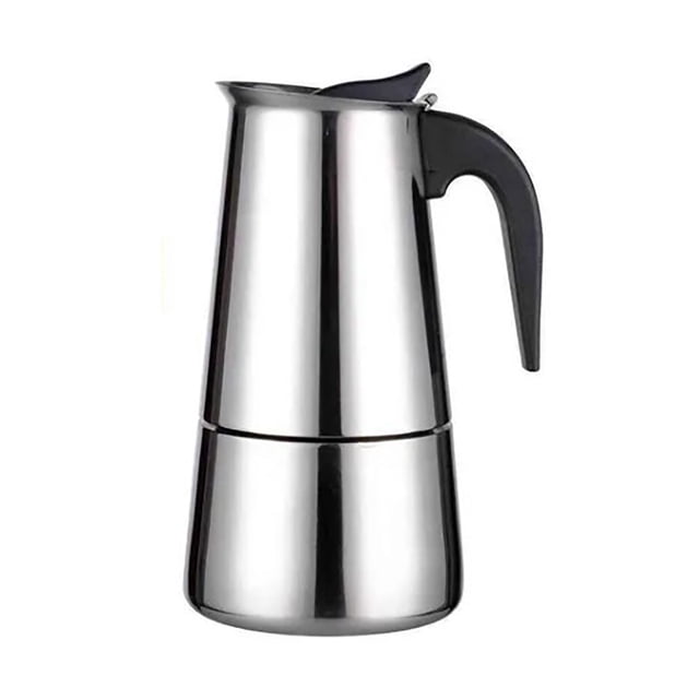 Cafetière Moka, Poignée Ergonomique en Acier Inoxydable pour Bureau